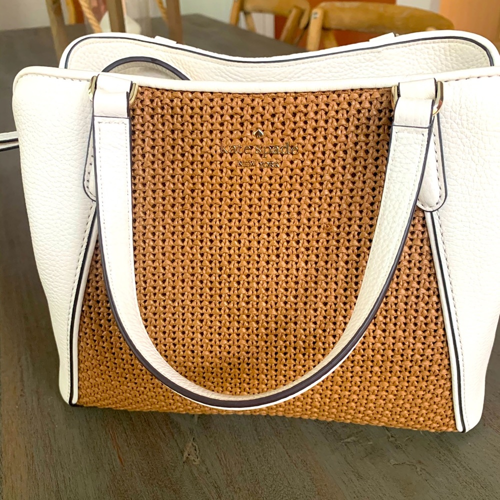 NWT Kate Spade Jackson Straw Satchel